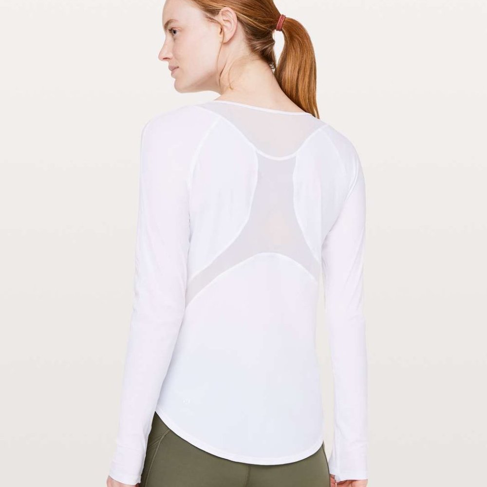 Lululemon Sculpt Long Sleeve White | 4